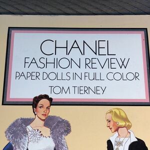 Chanel Fashion Review Paper Dolls in Full Color by Tom Tierney. 1986. Ultra Rare